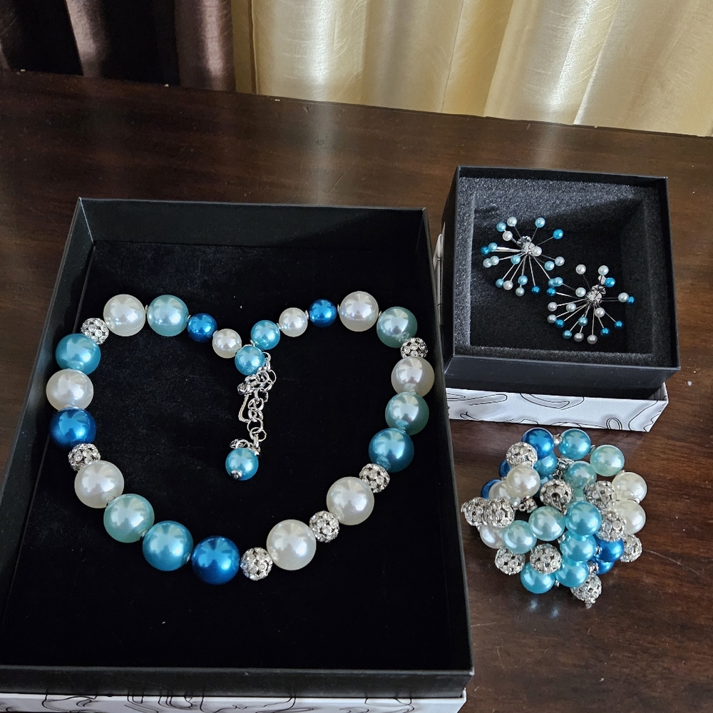 Diamonique icy blue collection